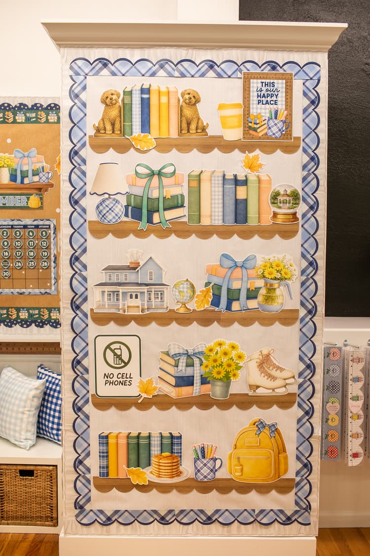Bookshelf Door Decor!