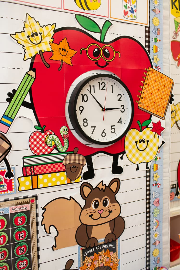Fall Clock Decor
