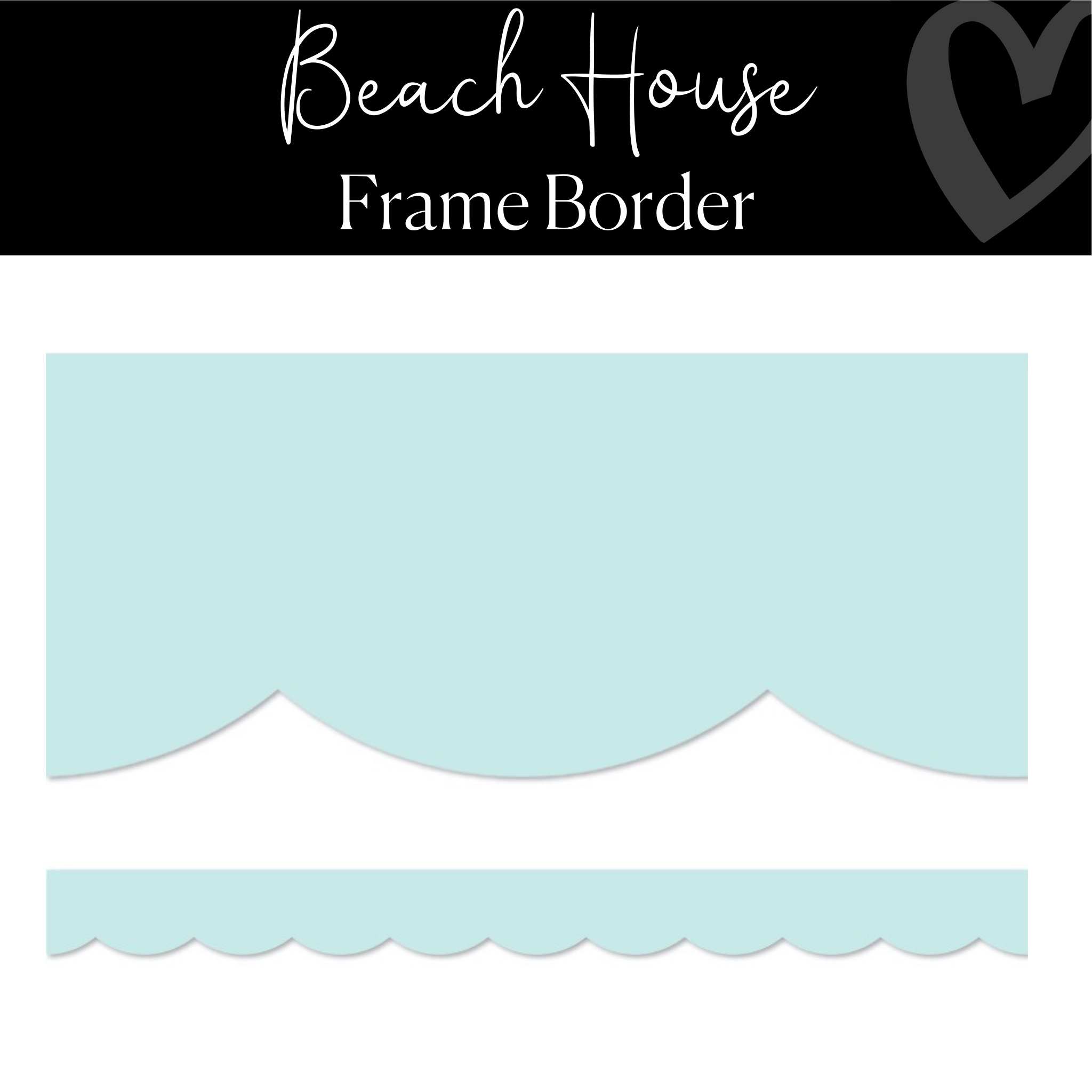 Beach House Classroom Border | Good Vibes | Frame Border | Schoolgirl Style