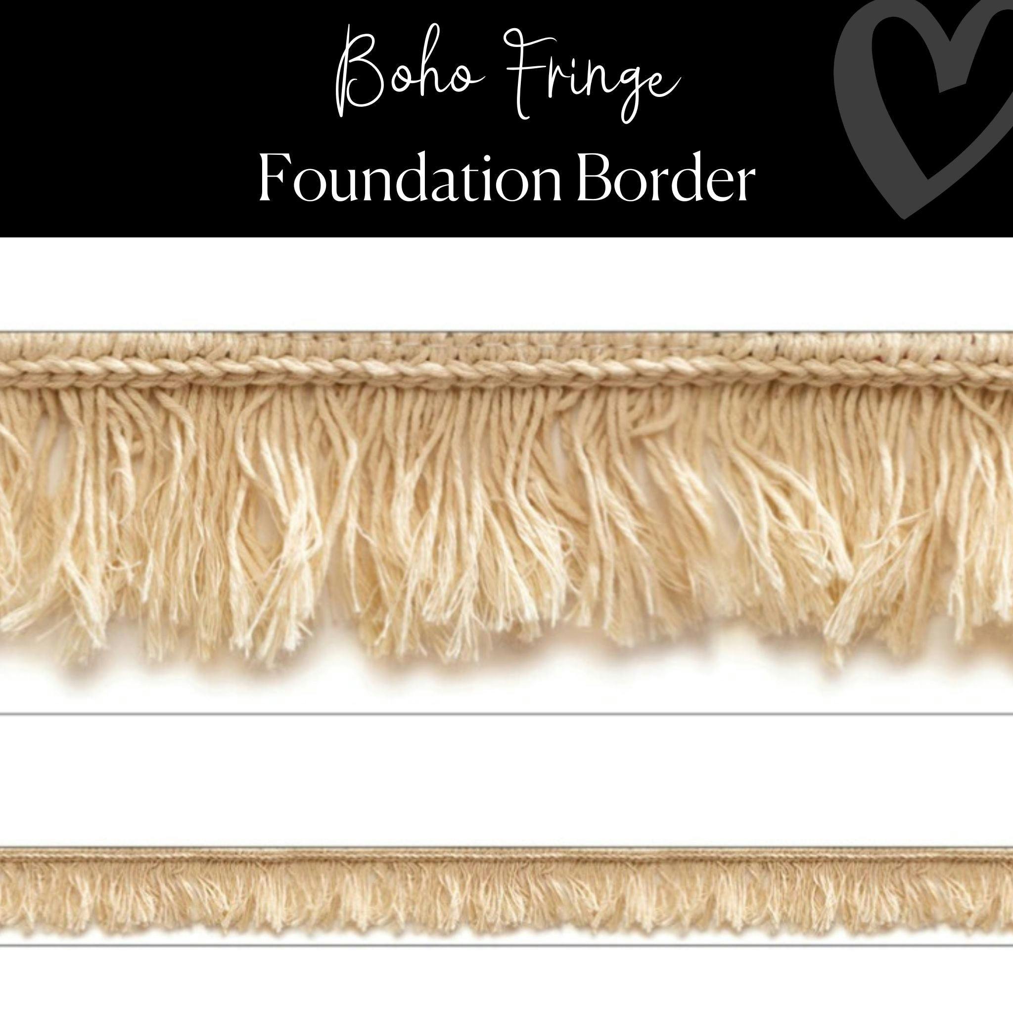 Boho | Fringe | Classroom Bulletin Board Border | "Boho Fringe" | Foundation Border | Simply Boho | Schoolgirl Style